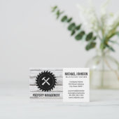 建築ツール |木材 名刺 (スタンド正面)