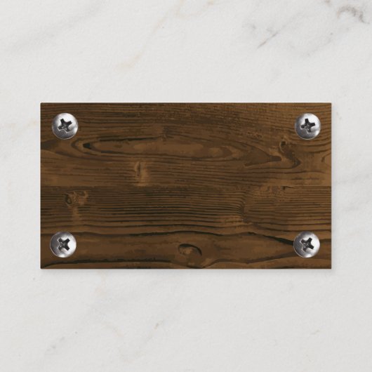 建築ツール |木製ねじ 名刺 (裏面)
