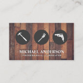 建築ツール | 硬質木材の床 名刺 (正面)