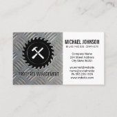 建築ツール |鋼プレートパターン 名刺 (正面)