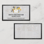 建築ツール | 革と石 名刺 (正面/裏面)