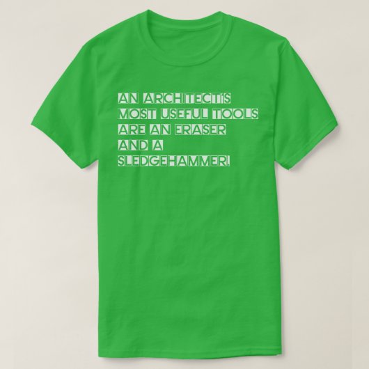 建築ツール Tシャツ (デザイン正面)
