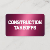 建築テイクオフ名刺 名刺 (正面)