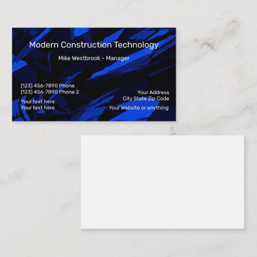 建築テクノロジ名刺 名刺 (正面/裏面)