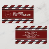 建築テストライプープフェイク金属 名刺 (正面/裏面)