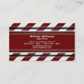 建築テストライプープフェイク金属 名刺 (裏面)