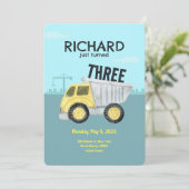 建築テーマかわいいキッズバースデーパーティー 招待状 (スタンド正面)