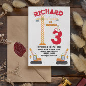 建築テーマキッドの誕生日パーティーへの招待 招待状