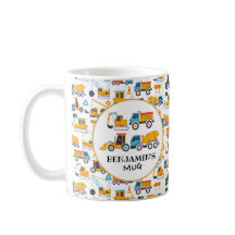 建築テーマダンプトラックマグ子供へ