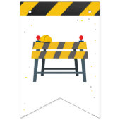 建築テーマトラックキッズ任意の年齢誕生日 バンティングフラッグ (第1の旗)