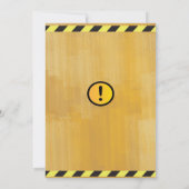 建築テーマブリスデイパーティの招待状 招待状 (裏面)