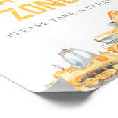 建築テーマ誕生日ウィズサイン ポスター (角)