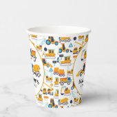 建築テーマ誕生日ダンプトラックパーティー 紙コップ (右)