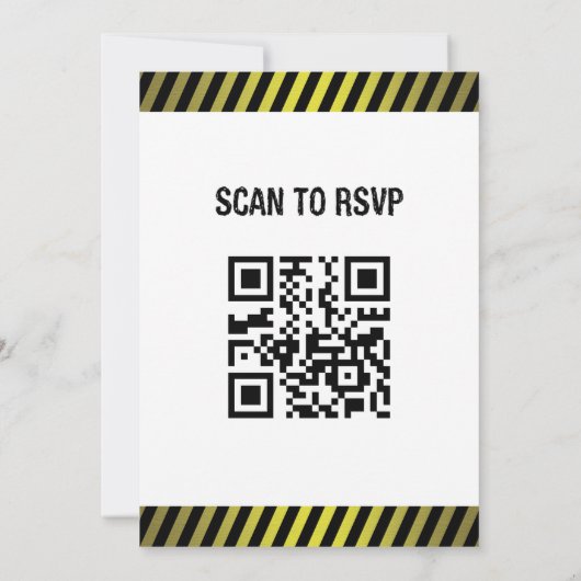 建築テーマ誕生日パーティーの招待 招待状 (裏面)