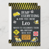 建築テーマ誕生日パーティーの招待 招待状 (正面/裏面)