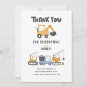 建築テーマ誕生日パーティー サンキューカード (正面)