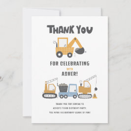 建築テーマ誕生日パーティー サンキューカード