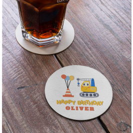 建築テーマ誕生日パーティー ラウンドペーパーコースター