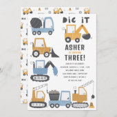 建築テーマ誕生日パーティー 招待状 (正面/裏面)