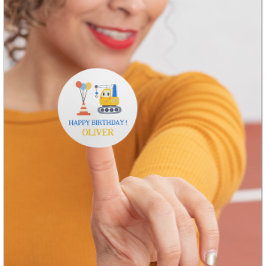 建築テーマ誕生日プレゼント ラウンドシール