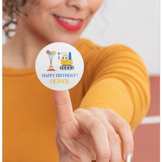 建築テーマ誕生日プレゼント ラウンドシール