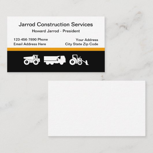 建築テーマ 名刺 (正面/裏面)