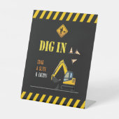 建築テーマDig Inパーティーテーブル符号Decor 台座サイン (正面)