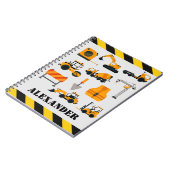 建築ディガーキッズノーパーソナライズされたトブック ノートブック (左側)