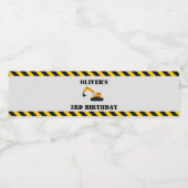 建築ディガーズ誕生日パーティーボトルラベル ペットボトルラベル (シングルラベル)