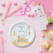 建築ディガーダンプトラック誕生日 ペーパープレート (パーティー)