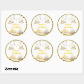 建築ディガーダンプトラック誕生日 ラウンドシール (シート)