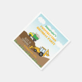 建築ディガーボーイズバースデーパーティー スタンダードカクテルナプキン (角)