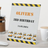 建築ディガー誕生日パーティペデスタルサイン 台座サイン (インサイチュ)