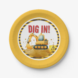 建築ディグインパーティープレート ペーパープレート