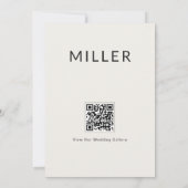 建築デザインの結婚式サンクスカード QRコード付き サンキューカード (裏面)