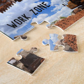 建築トラクタコラージュ ジグソーパズル (側面)