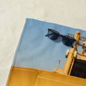 建築トラクタ ビーチタオル (インサイチュ)