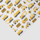 建築トラックとシンボルや象徴パターン白 薄葉紙 (詳細)