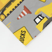 建築トラックのパタカスタマイズーン名 フリースブランケット (角)