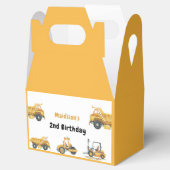 建築トラックの子供の誕生日優先ボックス フェイバーボックス (オープン)