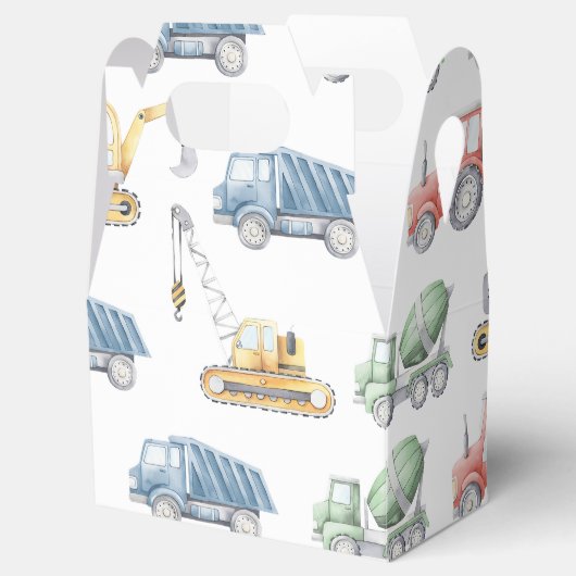 建築トラックの子供の誕生日優先ボックス フェイバーボックス (オープン)