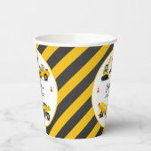 建築トラックキッズ任意の年齢バースデーパーティー 紙コップ (左)