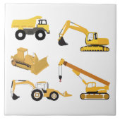 建築トラックキッズ タイル (正面)