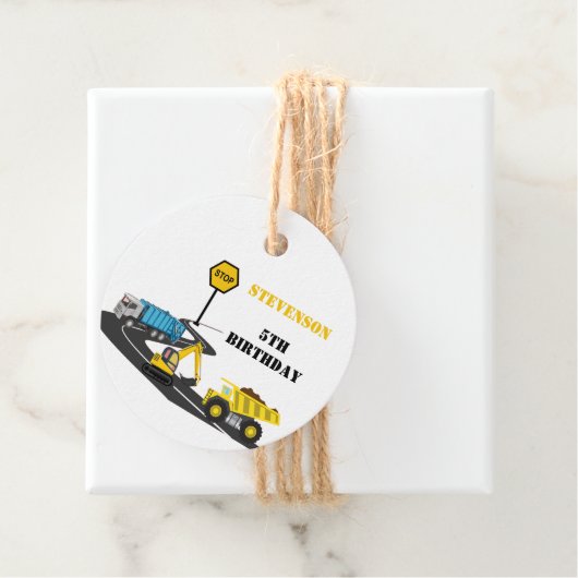 建築トラックキッド新学期水 フェイバータグ (インサイチュ)