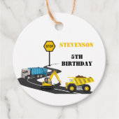 建築トラックキッド新学期水 フェイバータグ (正面)