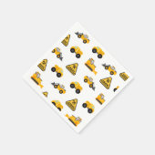 建築トラックキッド誕生日 スタンダードカクテルナプキン (角)