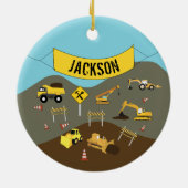 建築トラックサイトテーマ セラミックオーナメント (裏面)