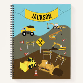 建築トラックサイトテーマ ノートブック