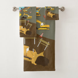 建築トラックサイトテーマ バスタオルセット