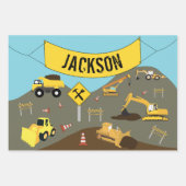 建築トラックサイトテーマ ラッピングペーパーシート (正面3)